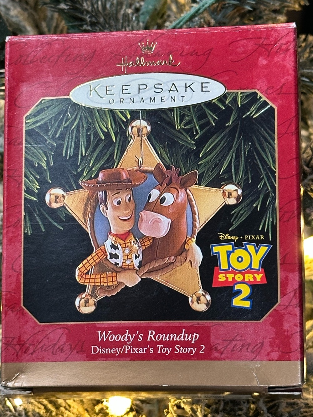 Hallmark 1999 Toy Story 2 Woody’s Roundup Woody Bullseye Keepsake Ornament